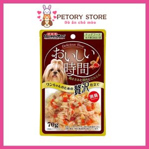 Pate thịt gà cho chó DoggyMan vị thịt heo và rau củ 70g