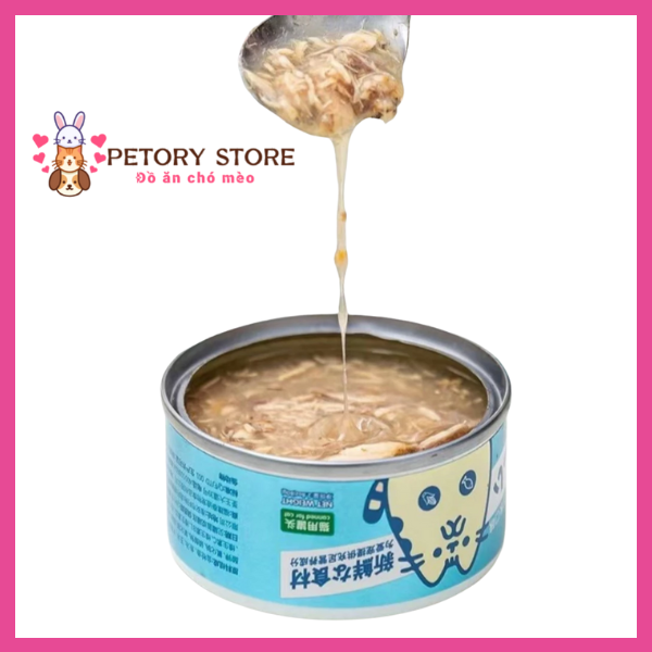_Pate mèo Neeka lon 85g dạng sốt thịt, pate Neeka cho mèo dạng gravy vị gà mix rau củ (2) GIÁ 60K